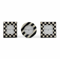 Courtly Check Fabric Frames, set of 3
