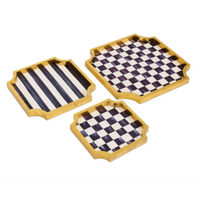 Courtly Stackable Trinket Trays, set of 3