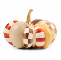 Harvest Glow Patchwork Medium Pumpkin