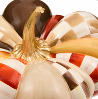 Harvest Glow Patchwork Medium Pumpkin