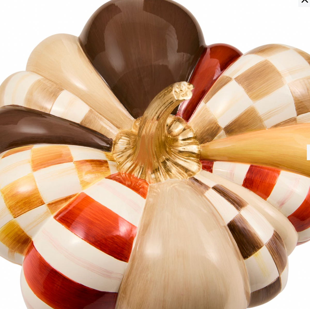 Harvest Glow Patchwork Medium Pumpkin