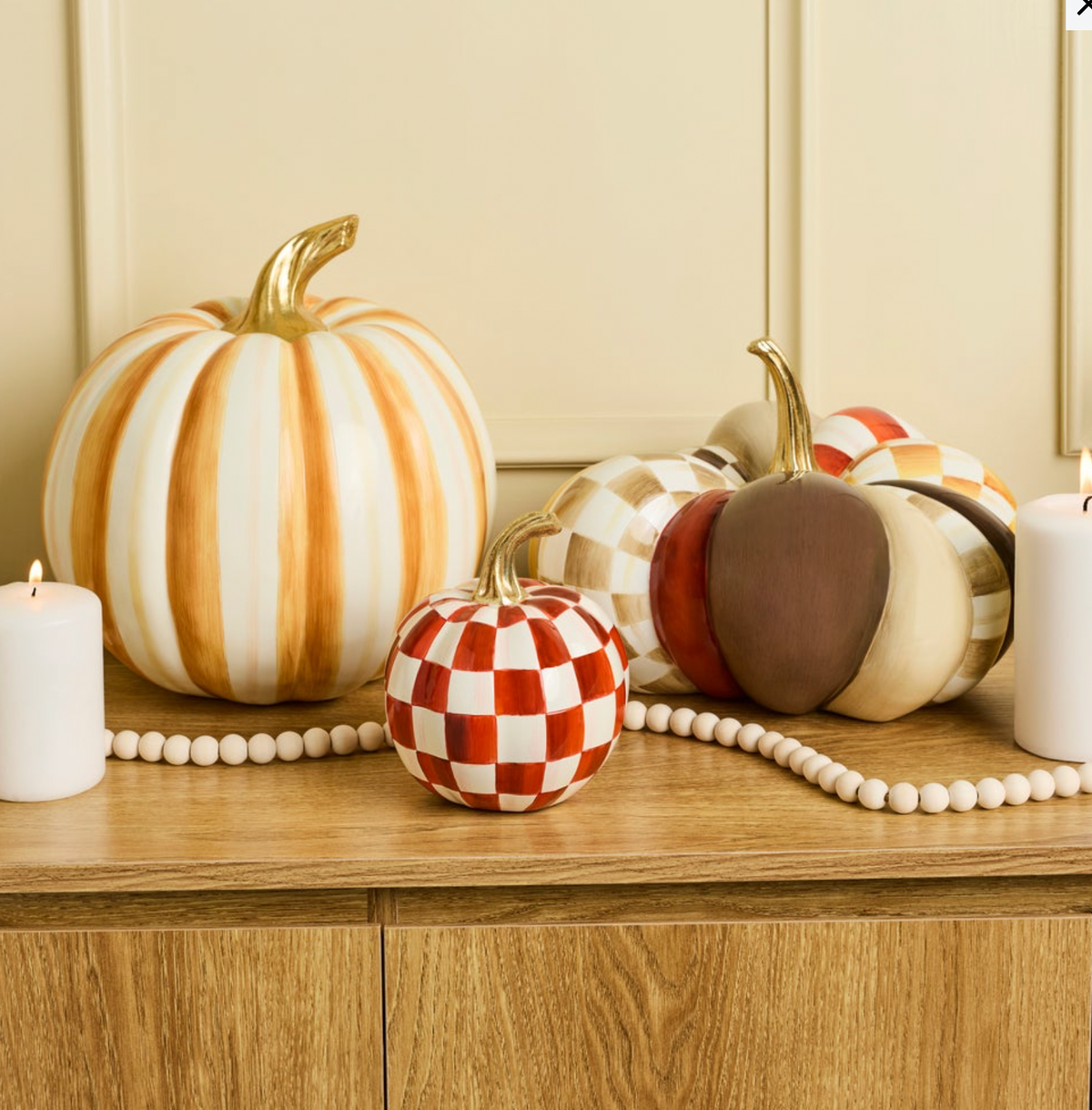 Harvest Glow Patchwork Medium Pumpkin