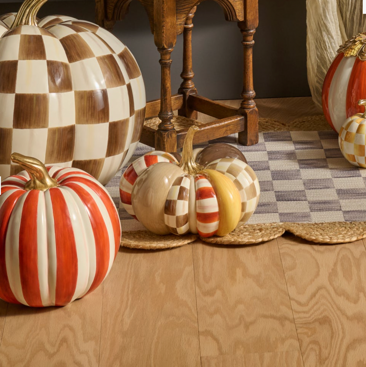 Harvest Glow Patchwork Medium Pumpkin