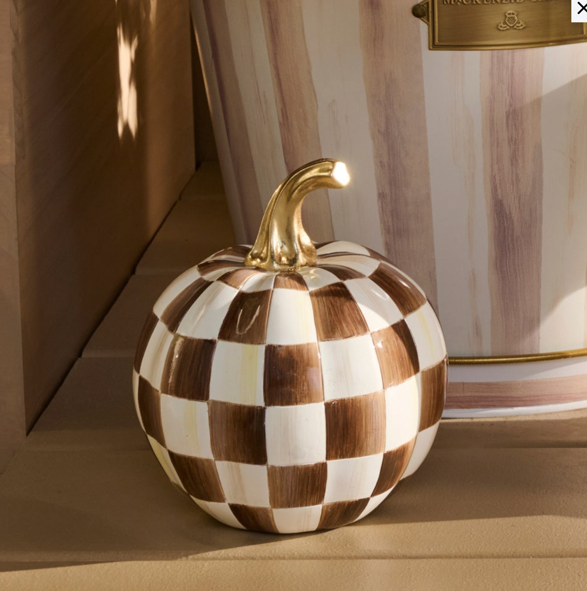 Chocolate Check Mini Pumpkin