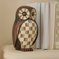 Mocha Check Owl