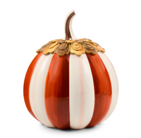 Harvest Glow Paprika Stripe Pumpkin