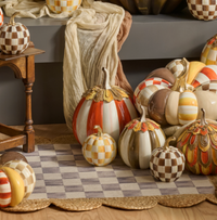 Harvest Glow Paprika Stripe Pumpkin