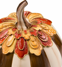 Harvest Glow Chocolate Stripe Pumpkin