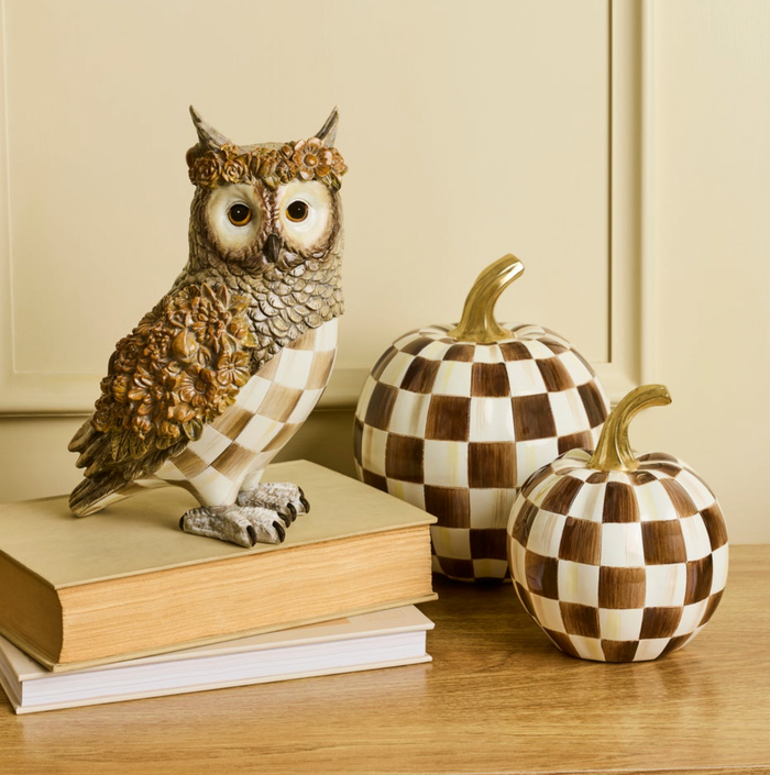 Mocha Check Owl