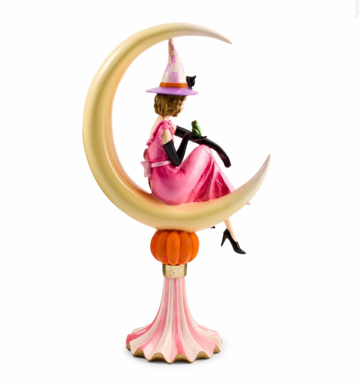 Glam 'o' ween Witch on Moon Figurine