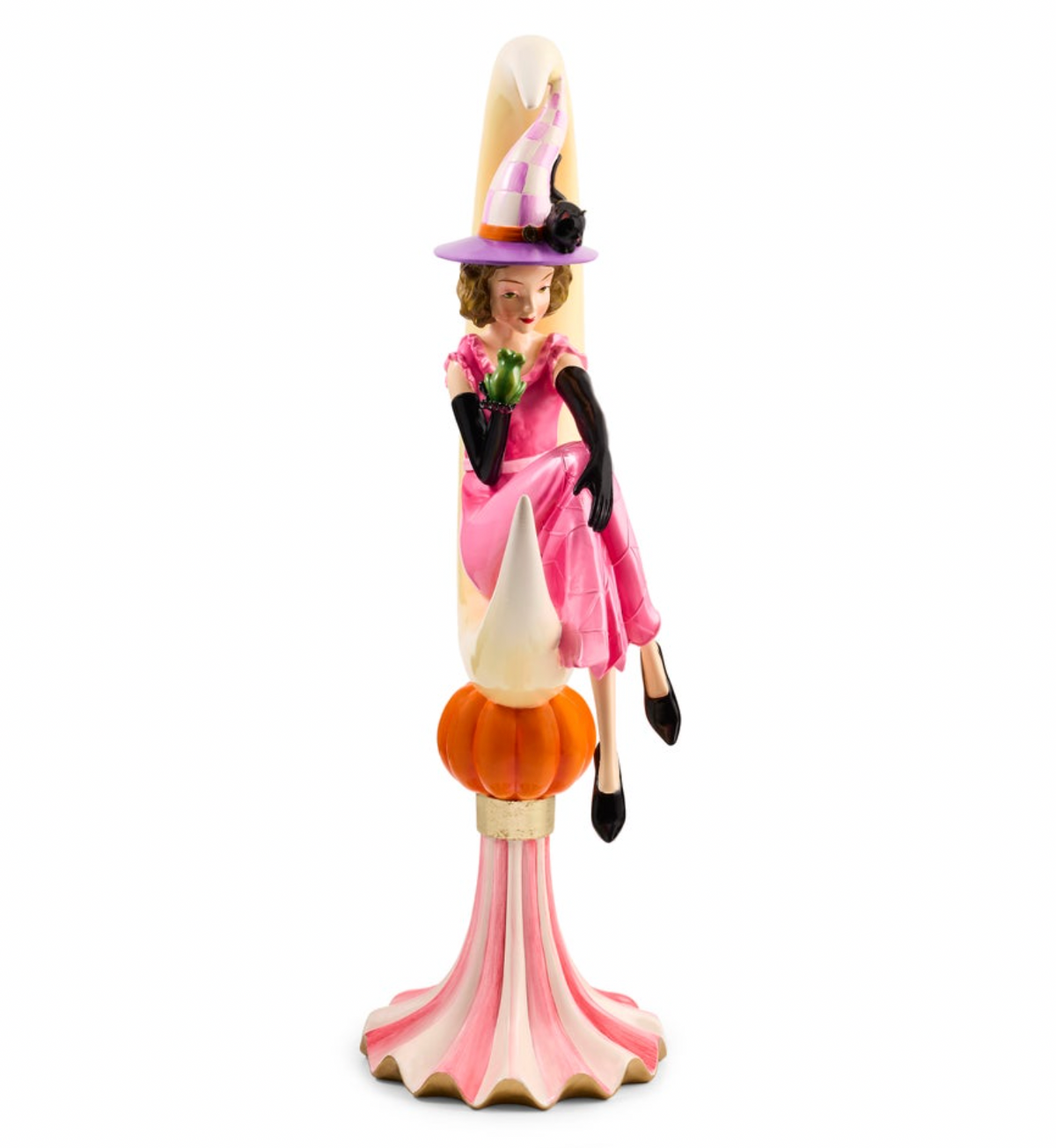 Glam 'o' ween Witch on Moon Figurine