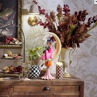 Glam 'o' ween Witch on Moon Figurine