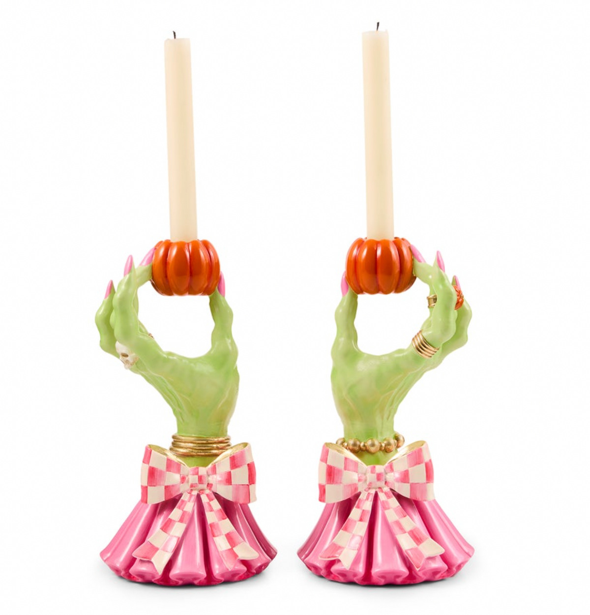 Glam 'o' ween Hand Candle Holders, Set of 2