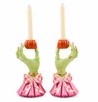Glam 'o' ween Hand Candle Holders, Set of 2