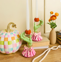 Glam 'o' ween Hand Candle Holders, Set of 2