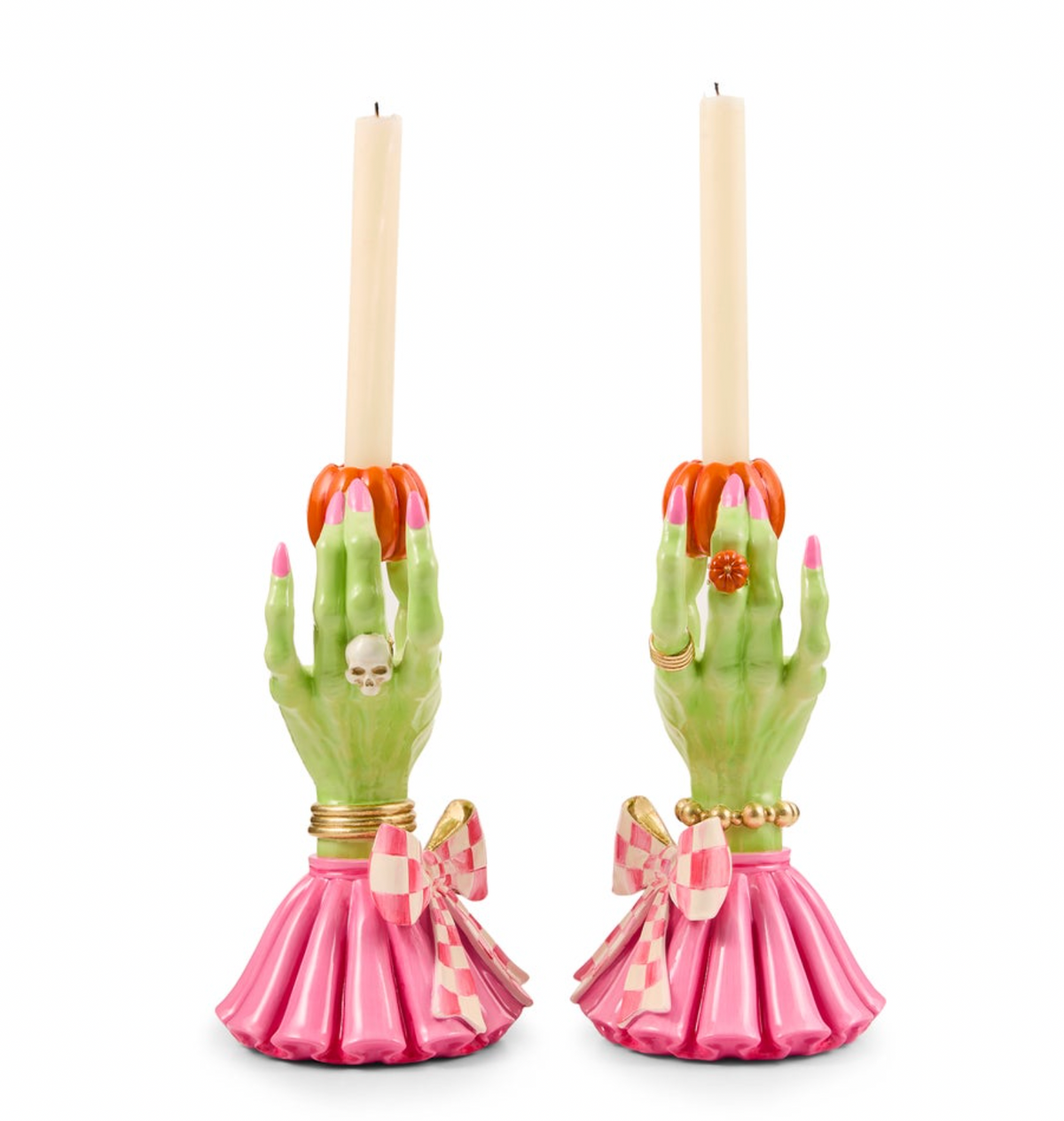 Glam 'o' ween Hand Candle Holders, Set of 2