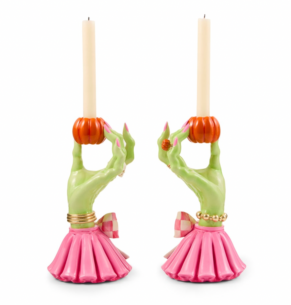 Glam 'o' ween Hand Candle Holders, Set of 2
