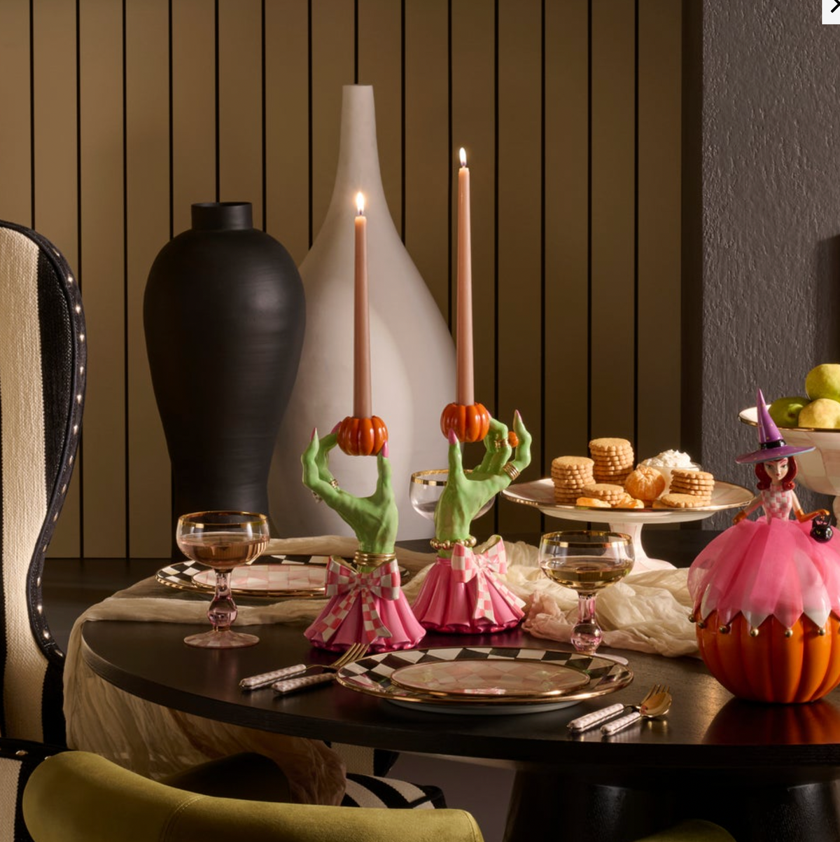 Glam 'o' ween Hand Candle Holders, Set of 2