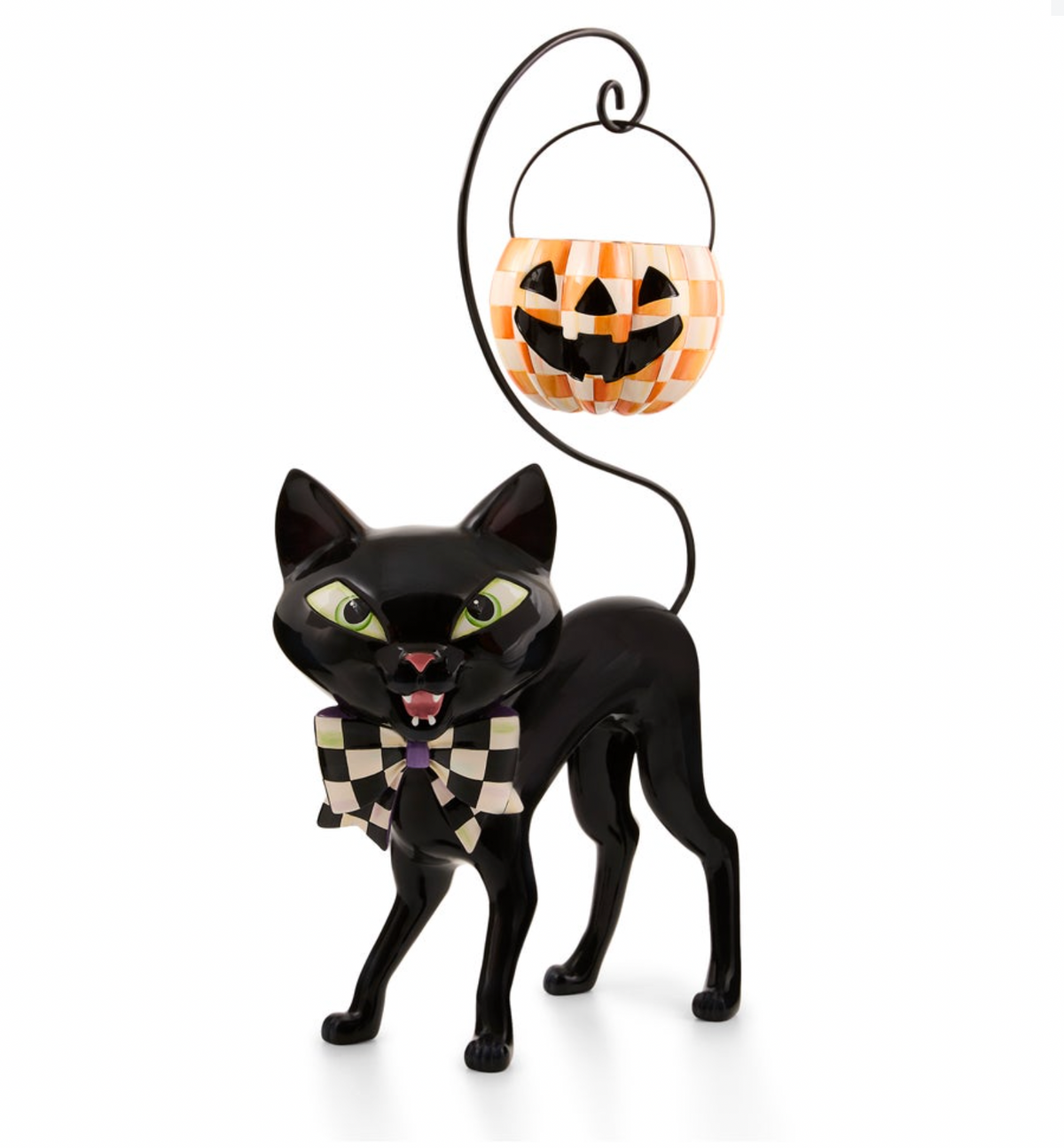 Courtly Cat with Pumpkin Bucket