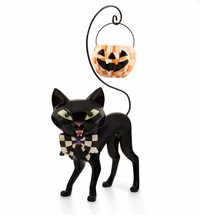 Courtly Cat with Pumpkin Bucket