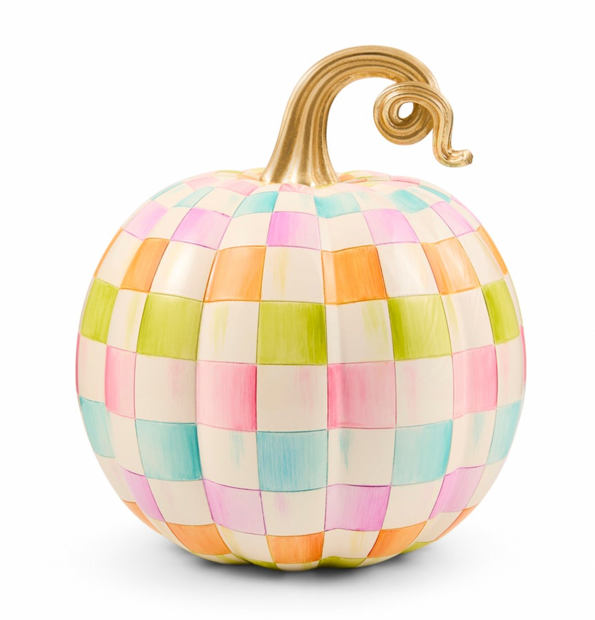 Multi Check Medium Pumpkin