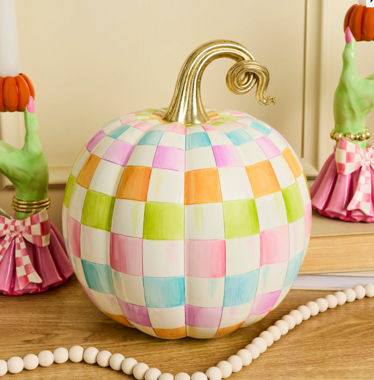 Multi Check Medium Pumpkin