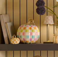 Multi Check Medium Pumpkin