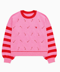 Candy Cane Relaxed Sweater