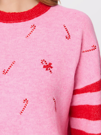 Candy Cane Relaxed Sweater