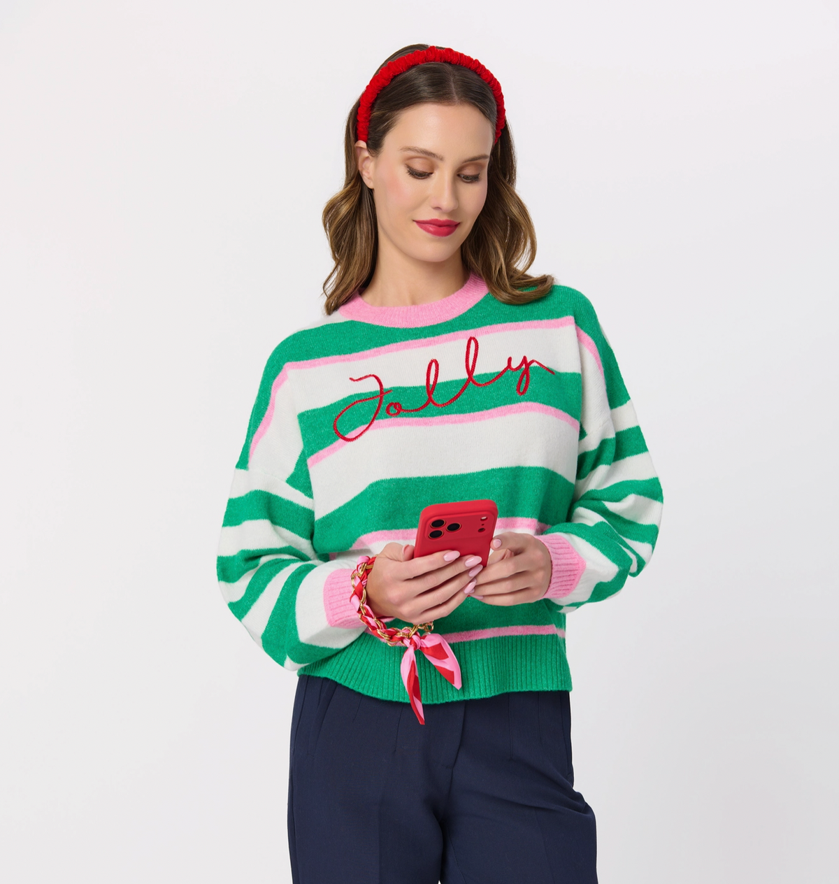 Jolly Stripe Relaxed Sweater