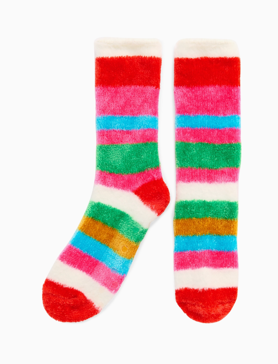 Fuzzy Stripe Socks