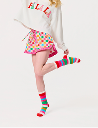 Fuzzy Stripe Socks