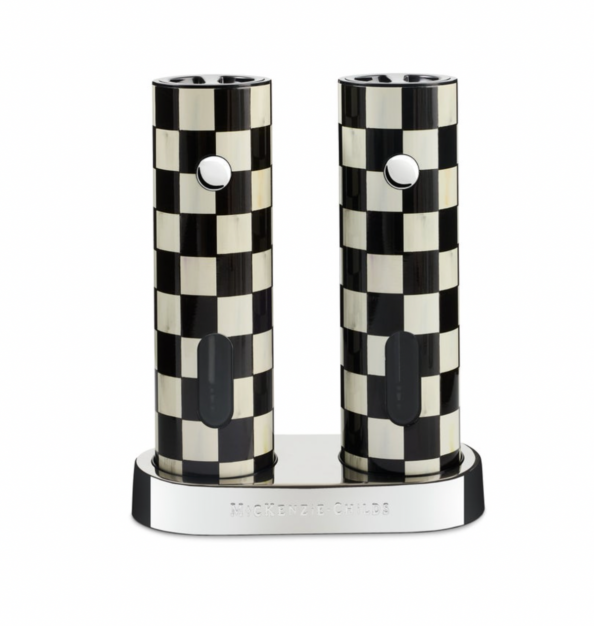 Courtly Check Electric Salt & Pepper Grinder Set