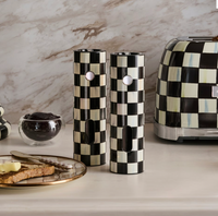 Courtly Check Electric Salt & Pepper Grinder Set