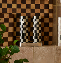 Courtly Check Electric Salt & Pepper Grinder Set