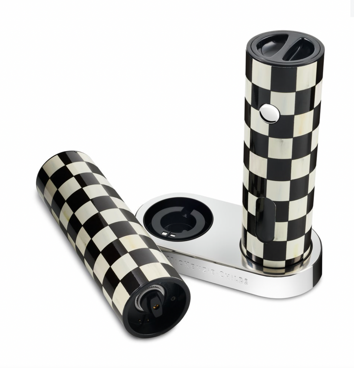Courtly Check Electric Salt & Pepper Grinder Set