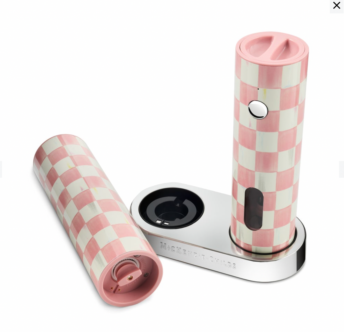 Rosy Check Electric Salt & Pepper Grinder Set