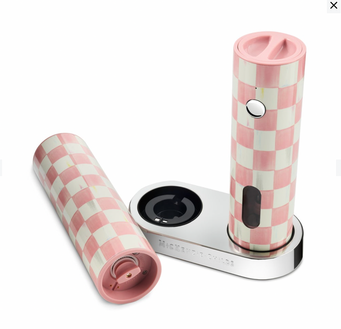 Rosy Check Electric Salt & Pepper Grinder Set