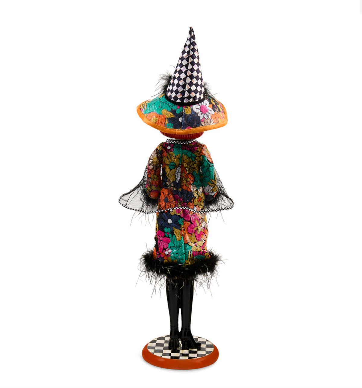 Glamoura Fabric Witch with Pumpkin