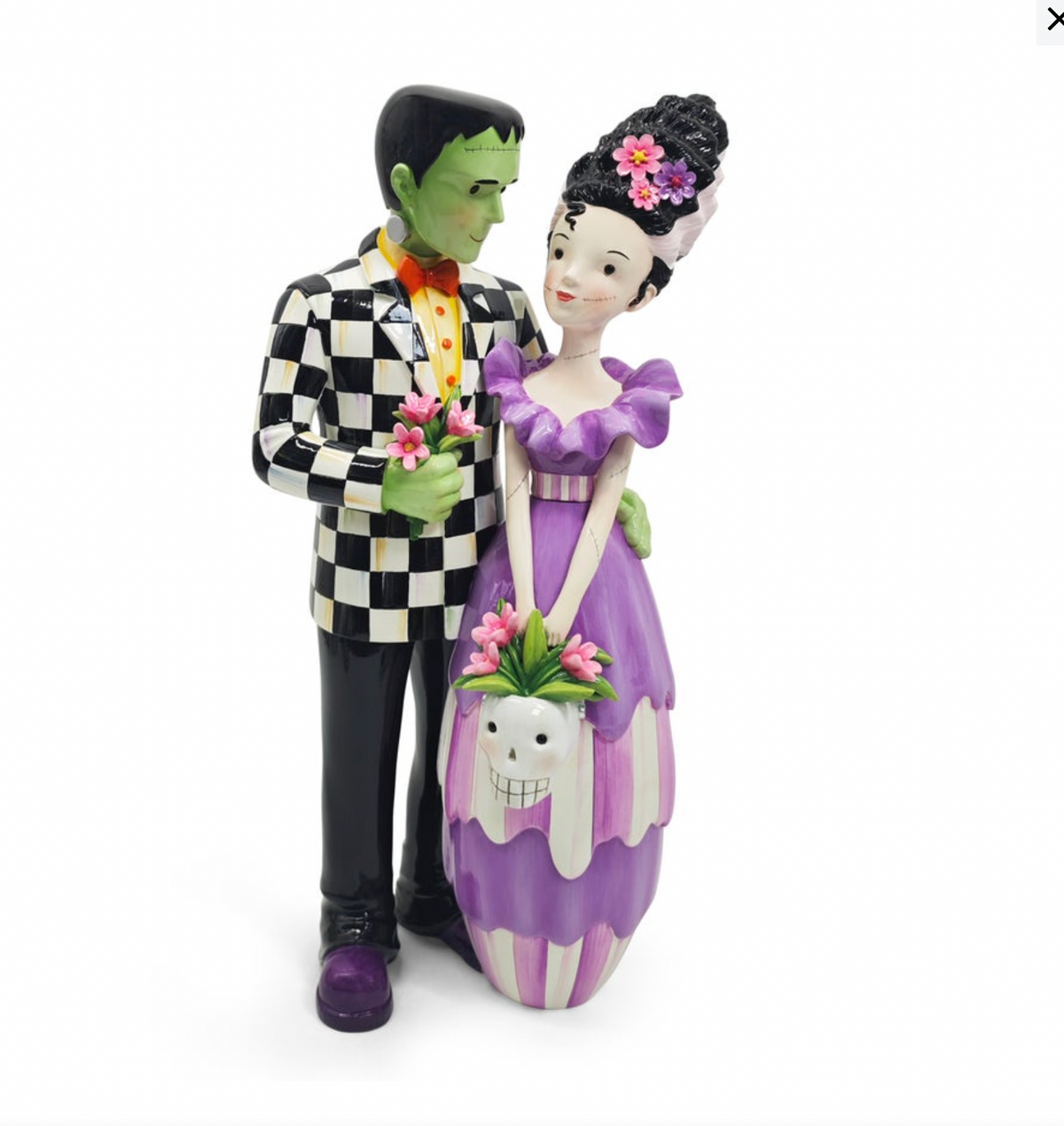 Glam 'o' ween Frankie & Bride Figurine