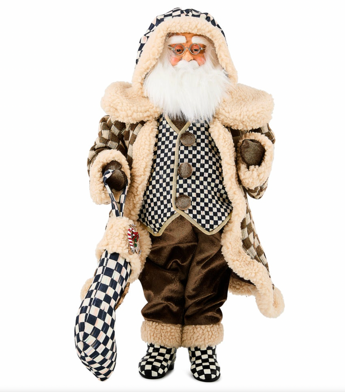 Gingerbread Fabric Mr. Santa