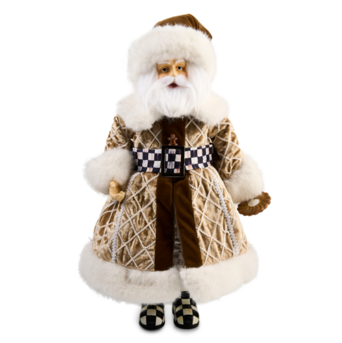 Gingerbread Fabric Mr. Santa