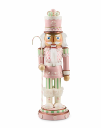 Rosy Peppermint Wood Nutcracker