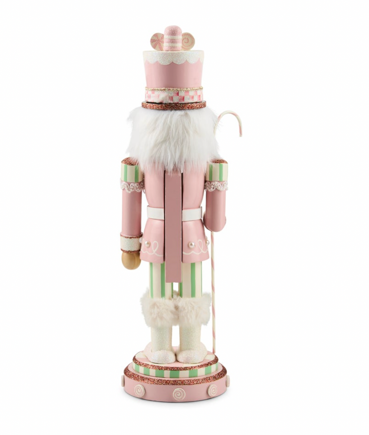 Rosy Peppermint Wood Nutcracker
