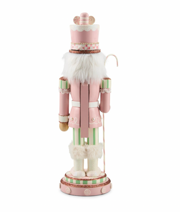 Rosy Peppermint Wood Nutcracker