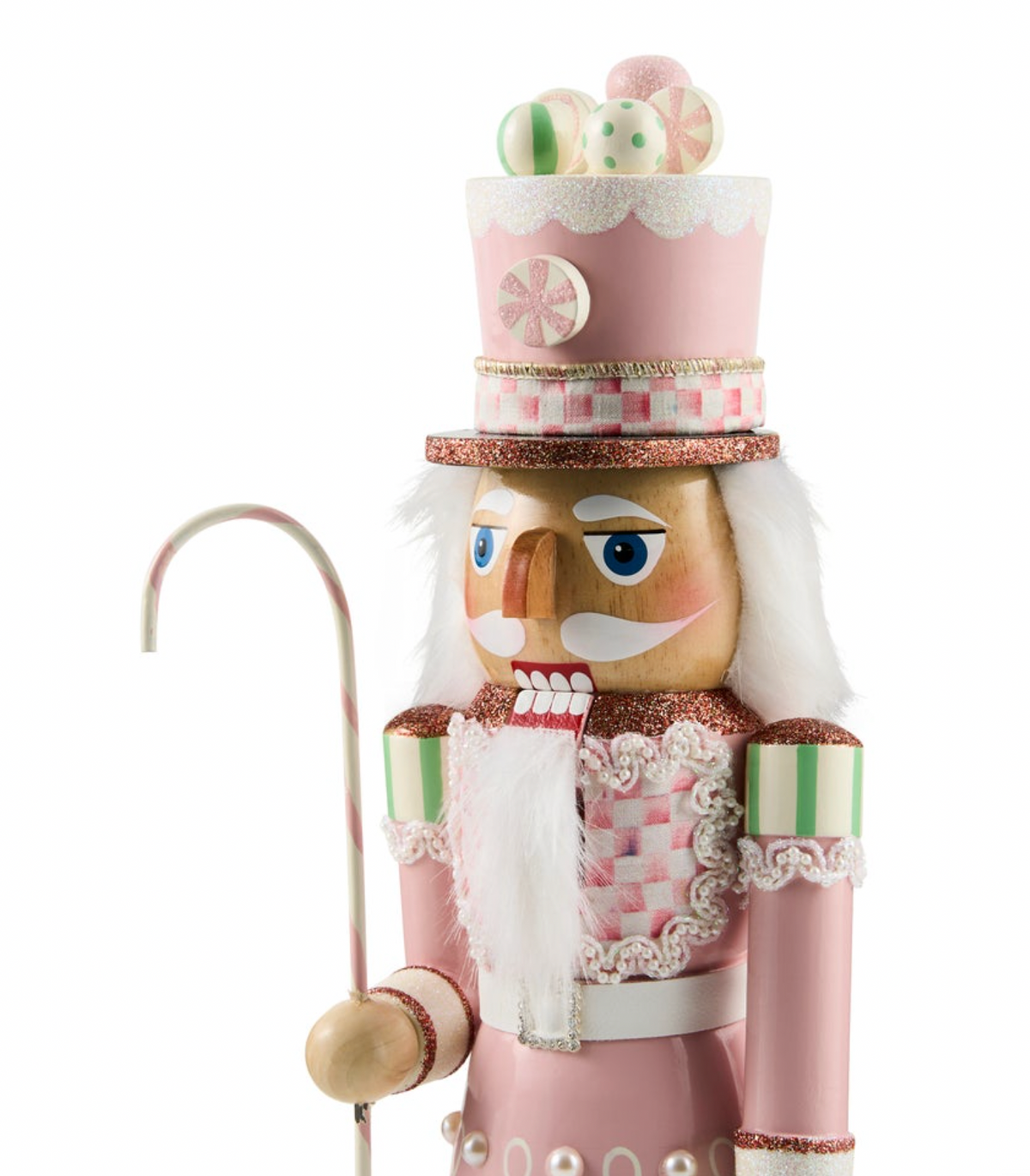 Rosy Peppermint Wood Nutcracker