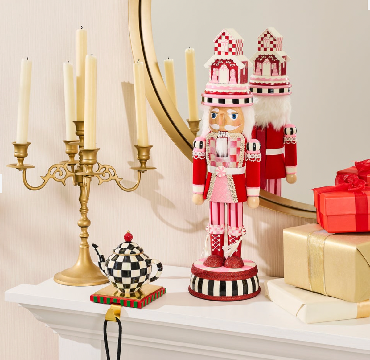 Ruby Red Wood Nutcracker