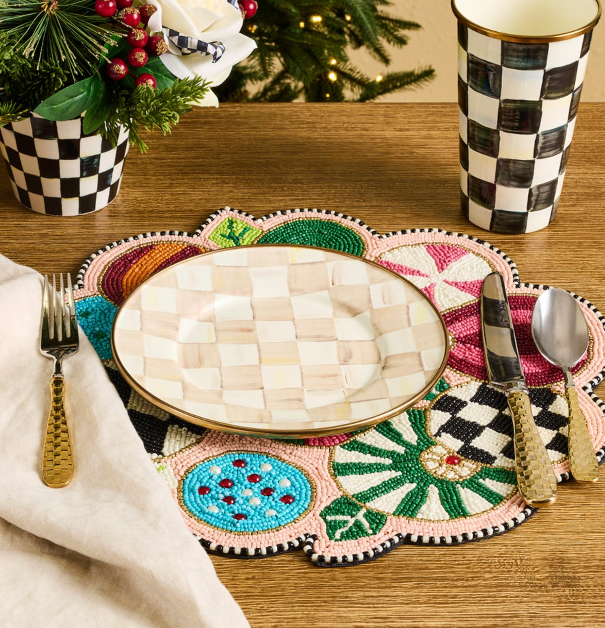 Confetti Jolly Ornaments Placemat
