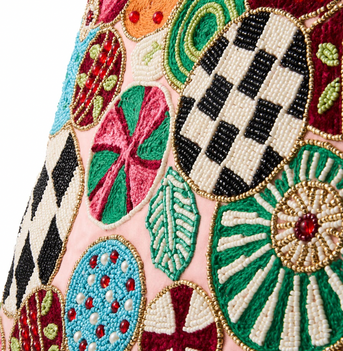Confetti Jolly Ornament Throw Pillow
