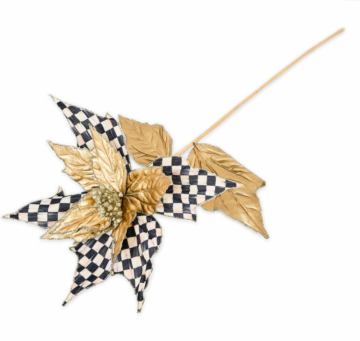Courtly Noel Poinsettia Stem